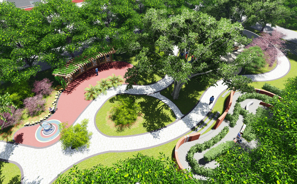 校園景觀,整體布局